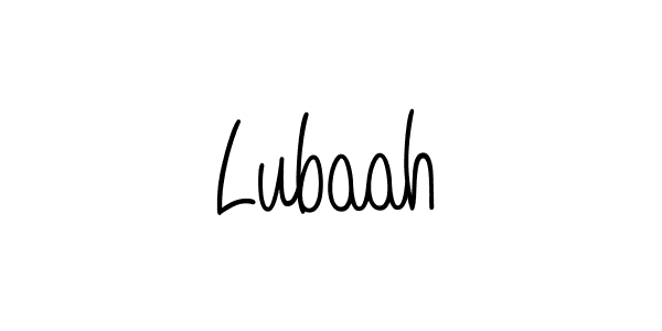 Make a beautiful signature design for name Lubaah. With this signature (Angelique-Rose-font-FFP) style, you can create a handwritten signature for free. Lubaah signature style 5 images and pictures png