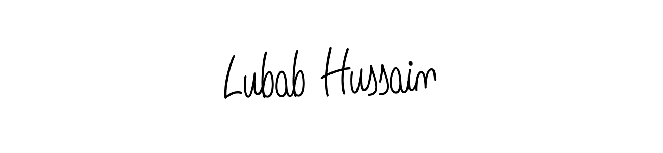 How to Draw Lubab Hussain signature style? Angelique-Rose-font-FFP is a latest design signature styles for name Lubab Hussain. Lubab Hussain signature style 5 images and pictures png