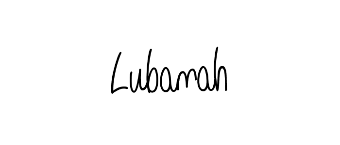 Design your own signature with our free online signature maker. With this signature software, you can create a handwritten (Angelique-Rose-font-FFP) signature for name Lubanah. Lubanah signature style 5 images and pictures png