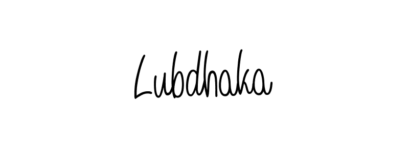 The best way (Angelique-Rose-font-FFP) to make a short signature is to pick only two or three words in your name. The name Lubdhaka include a total of six letters. For converting this name. Lubdhaka signature style 5 images and pictures png