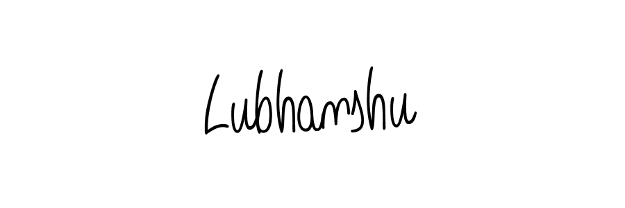 Create a beautiful signature design for name Lubhanshu. With this signature (Angelique-Rose-font-FFP) fonts, you can make a handwritten signature for free. Lubhanshu signature style 5 images and pictures png