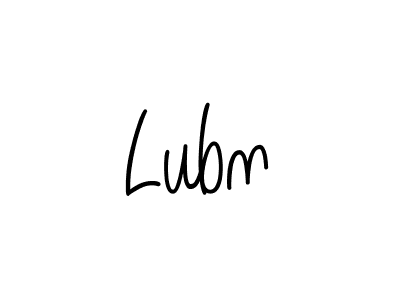 Make a beautiful signature design for name Lubn. With this signature (Angelique-Rose-font-FFP) style, you can create a handwritten signature for free. Lubn signature style 5 images and pictures png