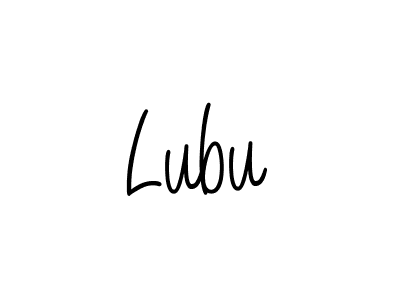 Use a signature maker to create a handwritten signature online. With this signature software, you can design (Angelique-Rose-font-FFP) your own signature for name Lubu. Lubu signature style 5 images and pictures png