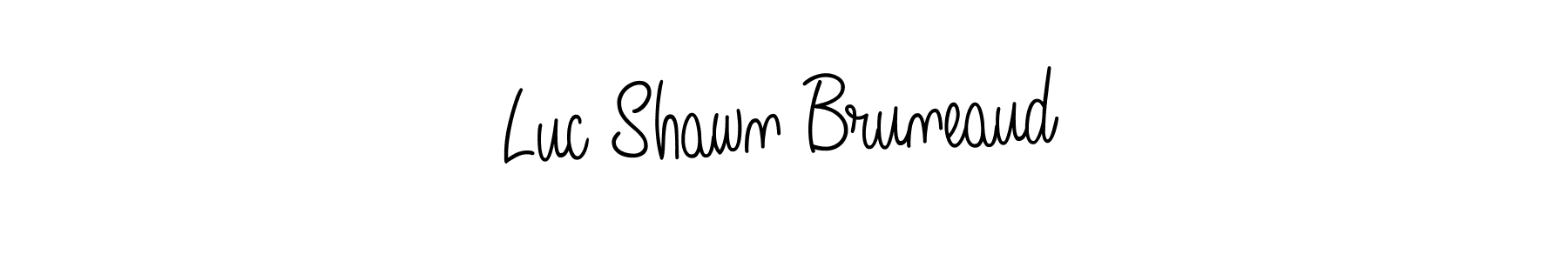 if you are searching for the best signature style for your name Luc Shawn Bruneaud. so please give up your signature search. here we have designed multiple signature styles  using Angelique-Rose-font-FFP. Luc Shawn Bruneaud signature style 5 images and pictures png