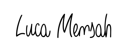 Elevate your brand with a stunning Luca Mensah eSignature. The Angelique-Rose-font-FFP style provides a balanced, flowing aesthetic for everyday signing. Luca Mensah signature style 5 images and pictures png