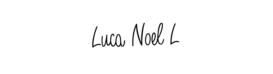 How to Draw Luca Noel L signature style? Angelique-Rose-font-FFP is a latest design signature styles for name Luca Noel L. Luca Noel L signature style 5 images and pictures png
