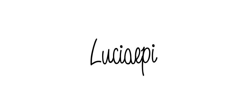 Create a beautiful signature design for name Luciaepi. With this signature (Angelique-Rose-font-FFP) fonts, you can make a handwritten signature for free. Luciaepi signature style 5 images and pictures png