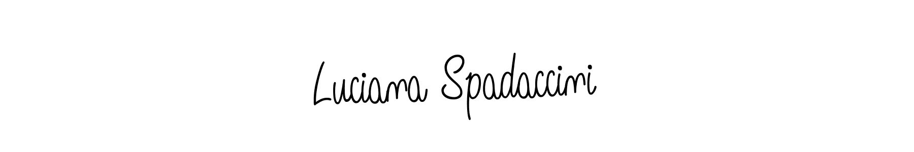 You can use this online signature creator to create a handwritten signature for the name Luciana Spadaccini. This is the best online autograph maker. Luciana Spadaccini signature style 5 images and pictures png