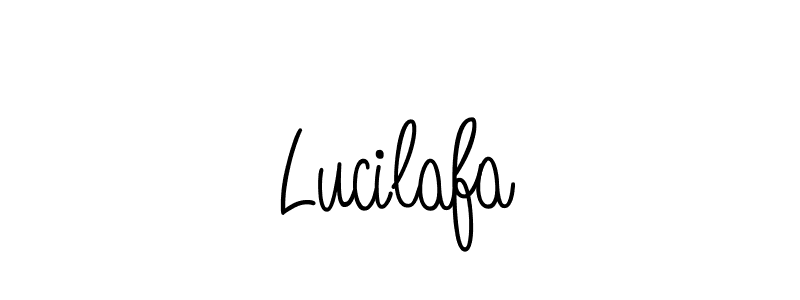 How to Draw Lucilafa signature style? Angelique-Rose-font-FFP is a latest design signature styles for name Lucilafa. Lucilafa signature style 5 images and pictures png