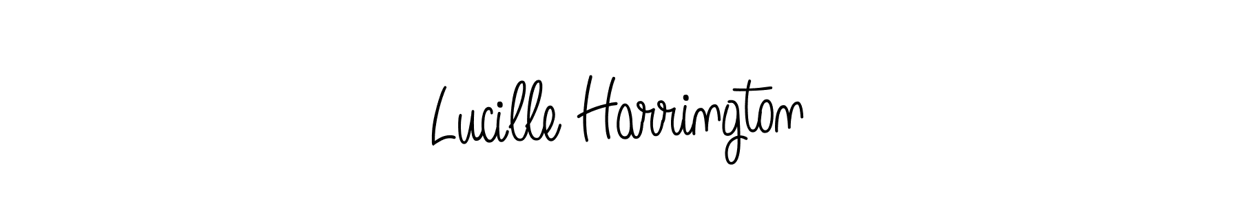 The best way (Angelique-Rose-font-FFP) to make a short signature is to pick only two or three words in your name. The name Lucille Harrington include a total of six letters. For converting this name. Lucille Harrington signature style 5 images and pictures png