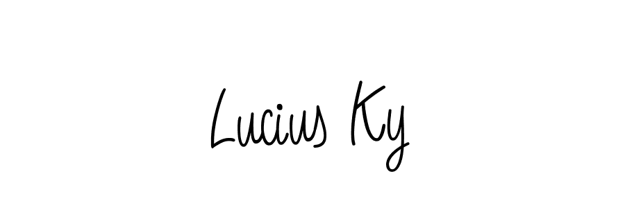 Here are the top 10 professional signature styles for the name Lucius Ky. These are the best autograph styles you can use for your name. Lucius Ky signature style 5 images and pictures png