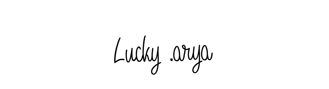 Check out images of Autograph of Lucky .arya name. Actor Lucky .arya Signature Style. Angelique-Rose-font-FFP is a professional sign style online. Lucky .arya signature style 5 images and pictures png