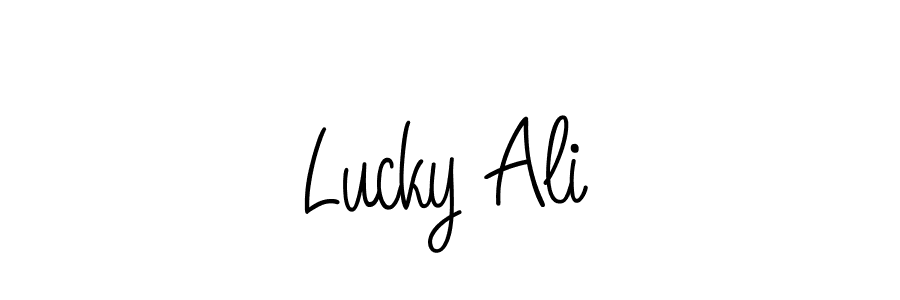 if you are searching for the best signature style for your name Lucky Ali. so please give up your signature search. here we have designed multiple signature styles  using Angelique-Rose-font-FFP. Lucky Ali signature style 5 images and pictures png