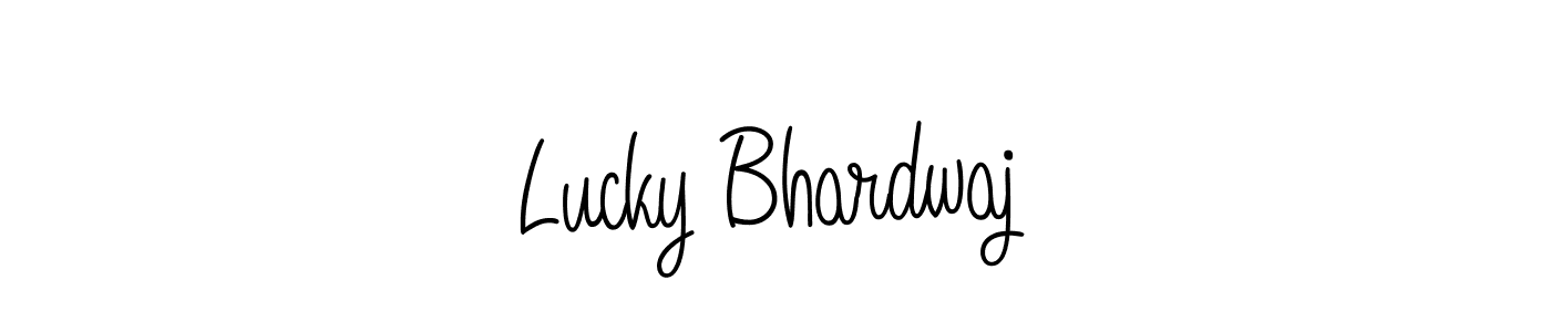 Check out images of Autograph of Lucky Bhardwaj name. Actor Lucky Bhardwaj Signature Style. Angelique-Rose-font-FFP is a professional sign style online. Lucky Bhardwaj signature style 5 images and pictures png