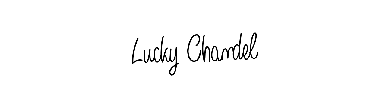 You can use this online signature creator to create a handwritten signature for the name Lucky Chandel. This is the best online autograph maker. Lucky Chandel signature style 5 images and pictures png