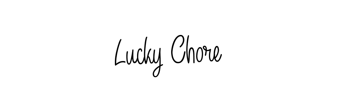 How to make Lucky Chore signature? Angelique-Rose-font-FFP is a professional autograph style. Create handwritten signature for Lucky Chore name. Lucky Chore signature style 5 images and pictures png