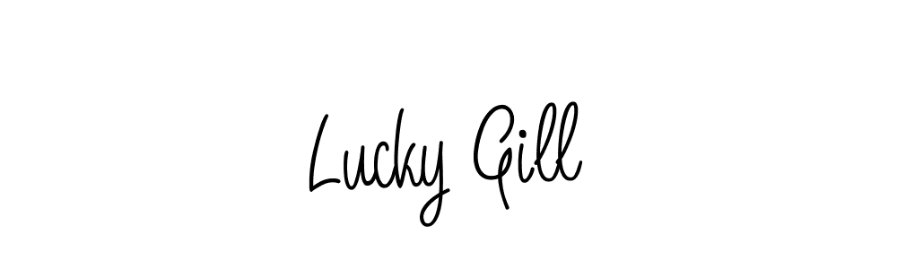 Also You can easily find your signature by using the search form. We will create Lucky Gill name handwritten signature images for you free of cost using Angelique-Rose-font-FFP sign style. Lucky Gill signature style 5 images and pictures png