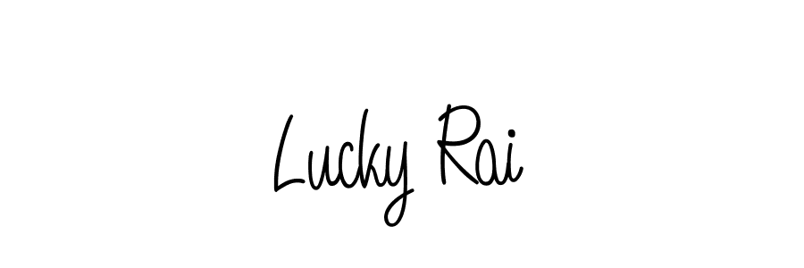 How to make Lucky Rai signature? Angelique-Rose-font-FFP is a professional autograph style. Create handwritten signature for Lucky Rai name. Lucky Rai signature style 5 images and pictures png