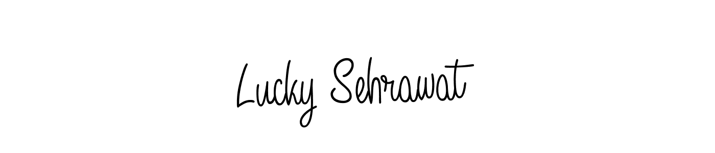 Here are the top 10 professional signature styles for the name Lucky Sehrawat. These are the best autograph styles you can use for your name. Lucky Sehrawat signature style 5 images and pictures png