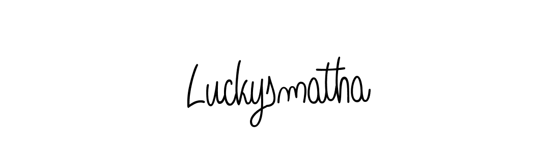 It looks lik you need a new signature style for name Luckysmatha. Design unique handwritten (Angelique-Rose-font-FFP) signature with our free signature maker in just a few clicks. Luckysmatha signature style 5 images and pictures png