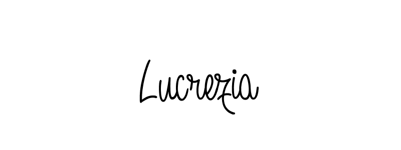 Make a beautiful signature design for name Lucrezia. With this signature (Angelique-Rose-font-FFP) style, you can create a handwritten signature for free. Lucrezia signature style 5 images and pictures png