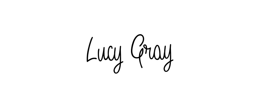 You should practise on your own different ways (Angelique-Rose-font-FFP) to write your name (Lucy Gray) in signature. don't let someone else do it for you. Lucy Gray signature style 5 images and pictures png