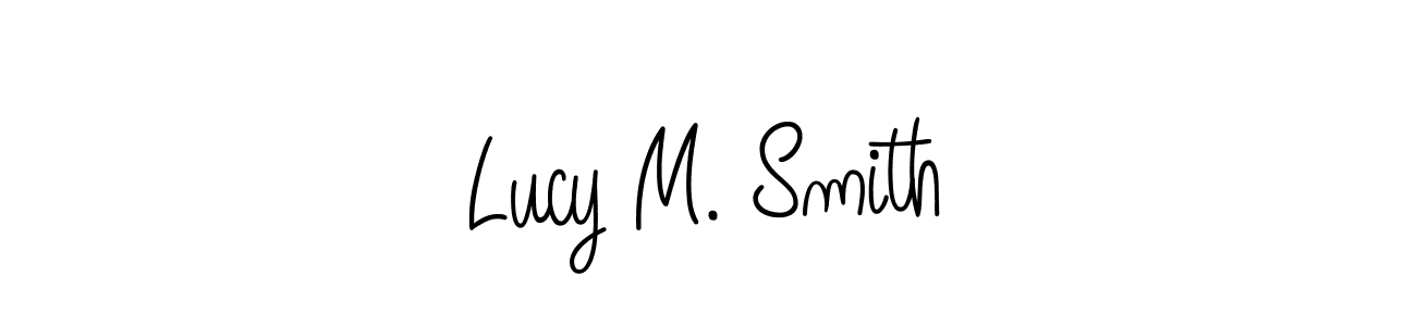 Also we have Lucy M. Smith name is the best signature style. Create professional handwritten signature collection using Angelique-Rose-font-FFP autograph style. Lucy M. Smith signature style 5 images and pictures png