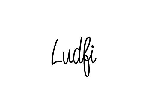 Create a beautiful signature design for name Ludfi. With this signature (Angelique-Rose-font-FFP) fonts, you can make a handwritten signature for free. Ludfi signature style 5 images and pictures png