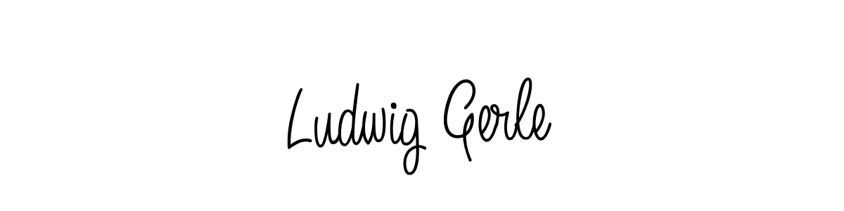 How to make Ludwig Gerle name signature. Use Angelique-Rose-font-FFP style for creating short signs online. This is the latest handwritten sign. Ludwig Gerle signature style 5 images and pictures png