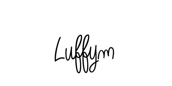 if you are searching for the best signature style for your name Luffym. so please give up your signature search. here we have designed multiple signature styles  using Angelique-Rose-font-FFP. Luffym signature style 5 images and pictures png