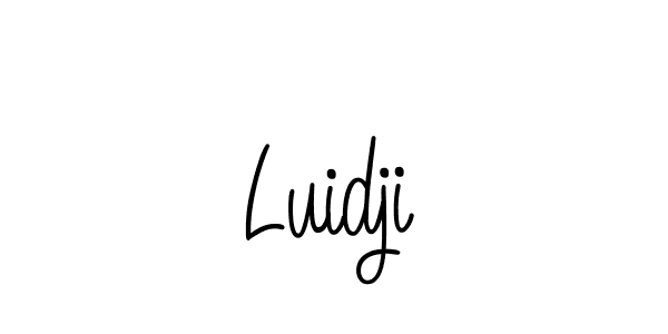 The best way (Angelique-Rose-font-FFP) to make a short signature is to pick only two or three words in your name. The name Luidji include a total of six letters. For converting this name. Luidji signature style 5 images and pictures png