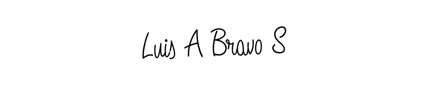 How to Draw Luis A Bravo S signature style? Angelique-Rose-font-FFP is a latest design signature styles for name Luis A Bravo S. Luis A Bravo S signature style 5 images and pictures png