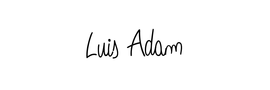 How to Draw Luis Adam signature style? Angelique-Rose-font-FFP is a latest design signature styles for name Luis Adam. Luis Adam signature style 5 images and pictures png