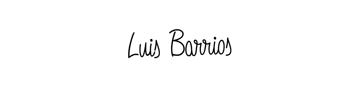 Use a signature maker to create a handwritten signature online. With this signature software, you can design (Angelique-Rose-font-FFP) your own signature for name Luis Barrios. Luis Barrios signature style 5 images and pictures png