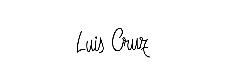 Make a beautiful signature design for name Luis Cruz. With this signature (Angelique-Rose-font-FFP) style, you can create a handwritten signature for free. Luis Cruz signature style 5 images and pictures png