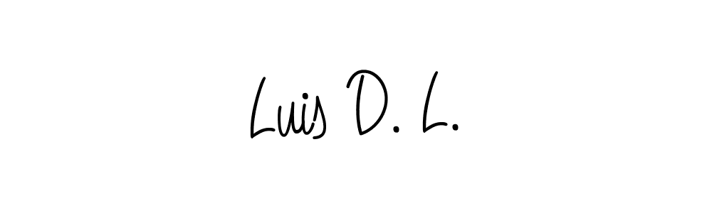 if you are searching for the best signature style for your name Luis D. L.. so please give up your signature search. here we have designed multiple signature styles  using Angelique-Rose-font-FFP. Luis D. L. signature style 5 images and pictures png