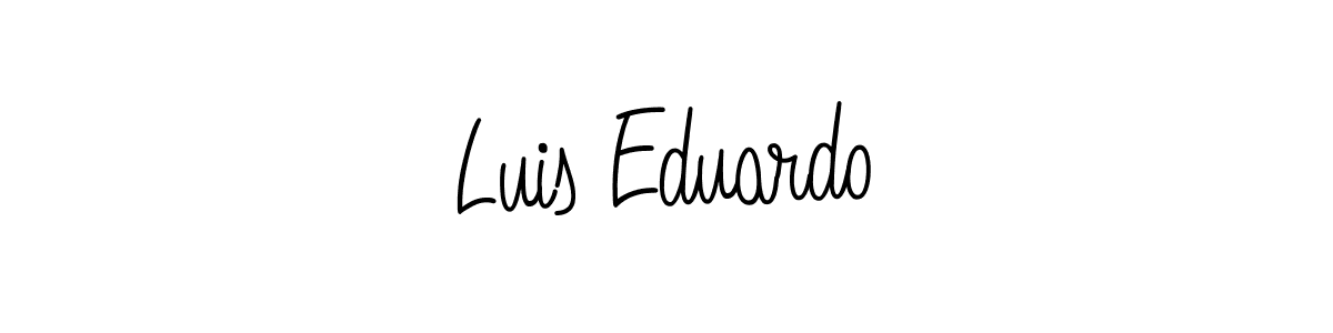 How to Draw Luis Eduardo signature style? Angelique-Rose-font-FFP is a latest design signature styles for name Luis Eduardo. Luis Eduardo signature style 5 images and pictures png