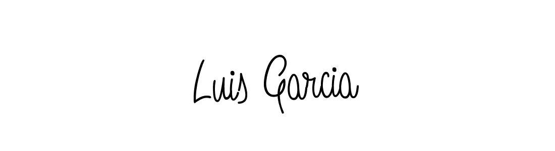 The best way (Angelique-Rose-font-FFP) to make a short signature is to pick only two or three words in your name. The name Luis Garcia include a total of six letters. For converting this name. Luis Garcia signature style 5 images and pictures png