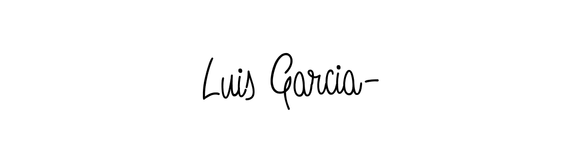 Design your own signature with our free online signature maker. With this signature software, you can create a handwritten (Angelique-Rose-font-FFP) signature for name Luis Garcia-. Luis Garcia- signature style 5 images and pictures png