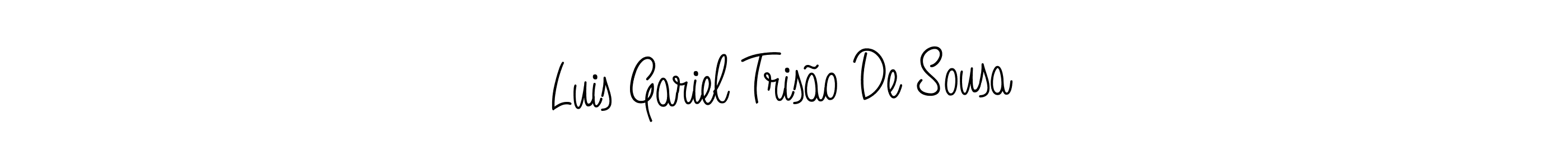 You should practise on your own different ways (Angelique-Rose-font-FFP) to write your name (Luis Gariel Trisão De Sousa) in signature. don't let someone else do it for you. Luis Gariel Trisão De Sousa signature style 5 images and pictures png