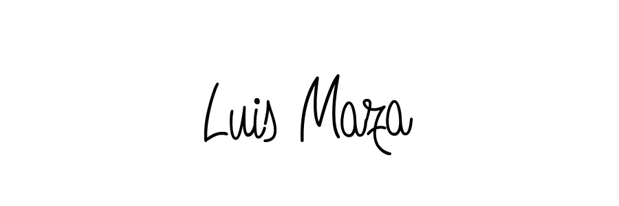 Create a beautiful signature design for name Luis Maza. With this signature (Angelique-Rose-font-FFP) fonts, you can make a handwritten signature for free. Luis Maza signature style 5 images and pictures png