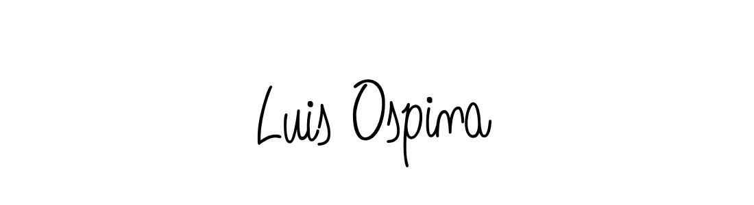 You should practise on your own different ways (Angelique-Rose-font-FFP) to write your name (Luis Ospina) in signature. don't let someone else do it for you. Luis Ospina signature style 5 images and pictures png