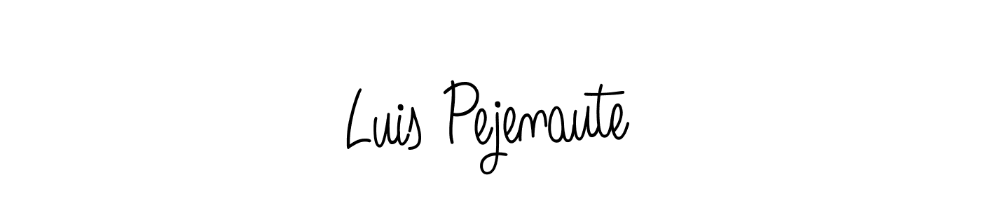 Luis Pejenaute stylish signature style. Best Handwritten Sign (Angelique-Rose-font-FFP) for my name. Handwritten Signature Collection Ideas for my name Luis Pejenaute. Luis Pejenaute signature style 5 images and pictures png