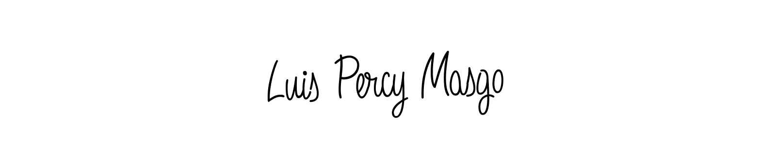 Make a beautiful signature design for name Luis Percy Masgo. With this signature (Angelique-Rose-font-FFP) style, you can create a handwritten signature for free. Luis Percy Masgo signature style 5 images and pictures png