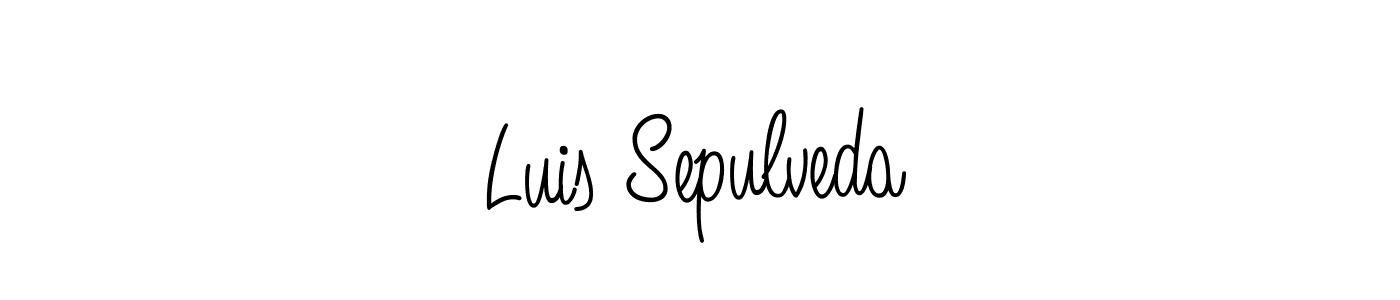 Luis Sepulveda stylish signature style. Best Handwritten Sign (Angelique-Rose-font-FFP) for my name. Handwritten Signature Collection Ideas for my name Luis Sepulveda. Luis Sepulveda signature style 5 images and pictures png