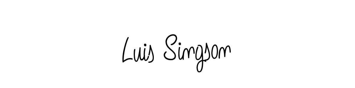 How to make Luis Singson signature? Angelique-Rose-font-FFP is a professional autograph style. Create handwritten signature for Luis Singson name. Luis Singson signature style 5 images and pictures png