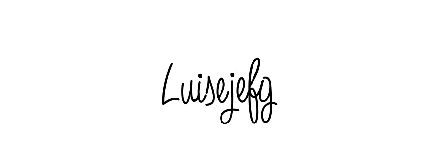 Create a beautiful signature design for name Luisejefg. With this signature (Angelique-Rose-font-FFP) fonts, you can make a handwritten signature for free. Luisejefg signature style 5 images and pictures png