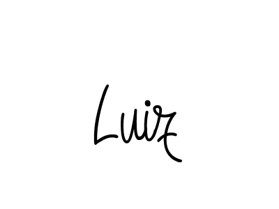 Make a beautiful signature design for name Luiz. With this signature (Angelique-Rose-font-FFP) style, you can create a handwritten signature for free. Luiz signature style 5 images and pictures png