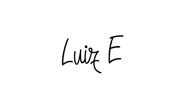 Make a beautiful signature design for name Luiz E. Use this online signature maker to create a handwritten signature for free. Luiz E signature style 5 images and pictures png