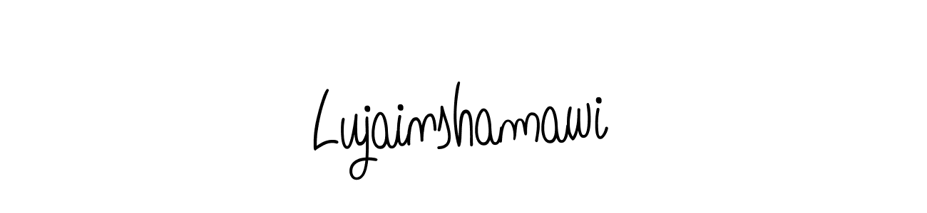 Design your own signature with our free online signature maker. With this signature software, you can create a handwritten (Angelique-Rose-font-FFP) signature for name Lujainshamawi. Lujainshamawi signature style 5 images and pictures png